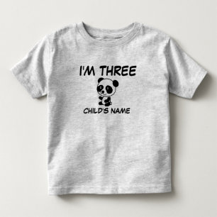 I'M THREE (AGE 3) Personalised T-shirts