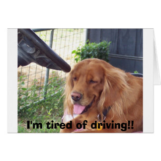 I'm tired of driving!!