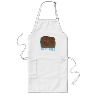 I'm toast! parody humourous apron