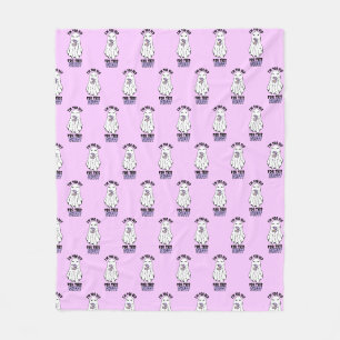I'm Too Old for This Sheet" Woman Halloween Ghost Fleece Blanket