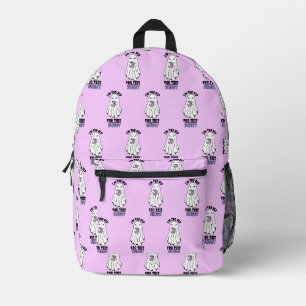 I'm Too Old for This Sheet" Woman Halloween Ghost Printed Backpack