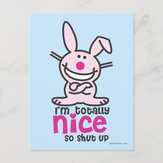 I'm Totally Nice Postcard (Front)