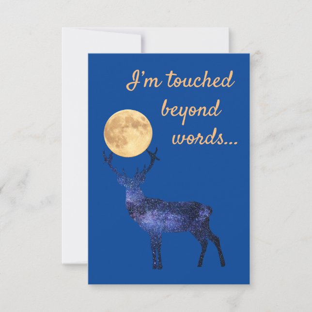 I'm Touched Beyond Words Thank You Card (Front)