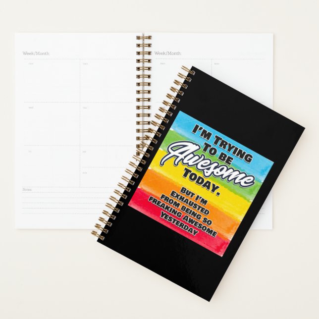 I'm Trying To Be Awesome Today Planner (Display)