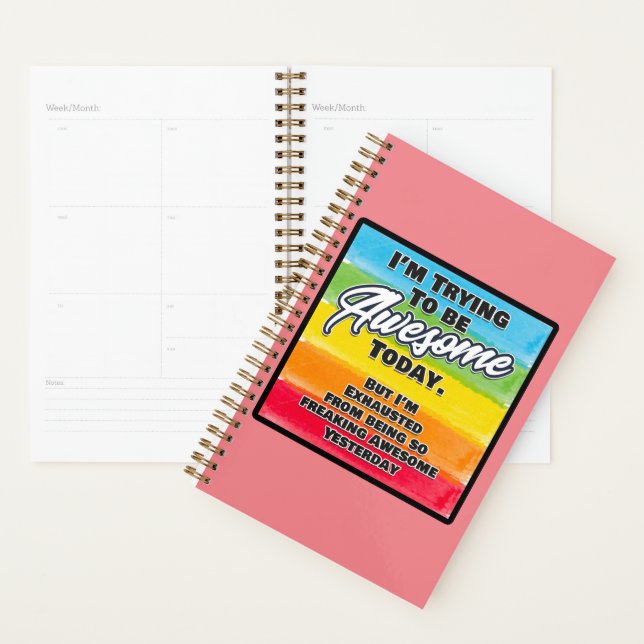 I'm Trying To Be Awesome Today Planner (Display)