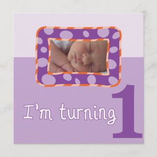 I'm Turning One Birthday Party Invitation