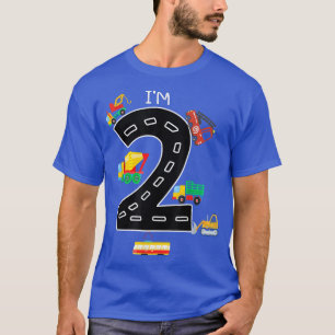 I'm Two 2 Year Old Birthday Boy Garbage Truck Todd T-Shirt