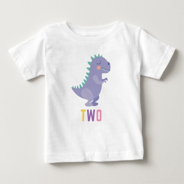 I'm Two 2nd Birthday Dinosaur Shirt (Front)
