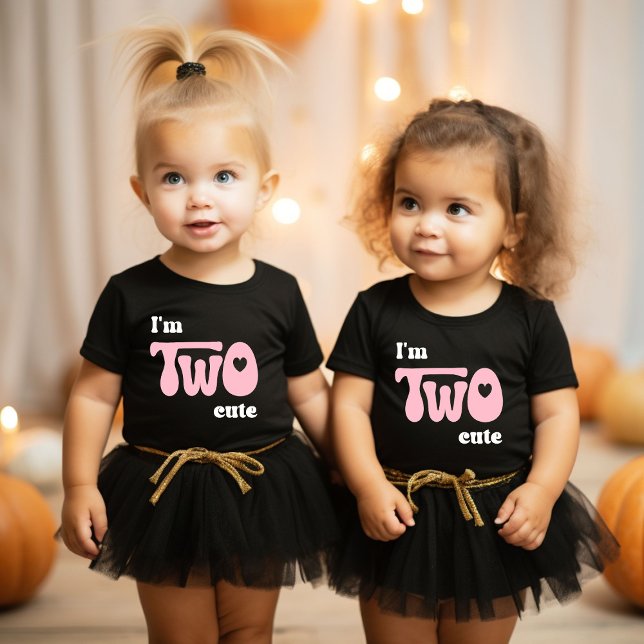 I'm Two Cute - 2nd Birthday Girl Gift Toddler T-Shirt (Creator Uploaded)