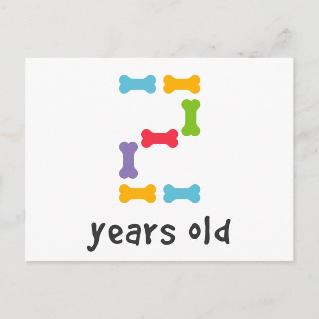 I'm Two Years Old Postcard (Front)