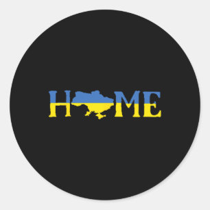 I'm Ukrainian Ukraine Is My Home Support Ukraine S Classic Round Sticker