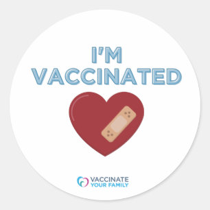I'm Vaccinated Classic Round Sticker