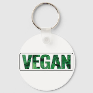 I'm Vegan, Typographic Design Key Ring