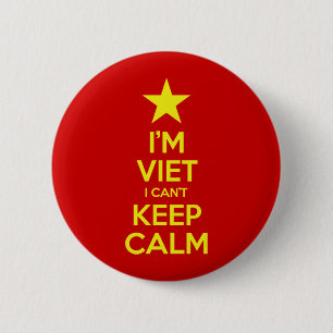 I'm Viet I Can't Keep Calm 6 Cm Round Badge