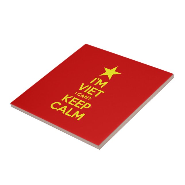 I'm Viet I Can't Keep Calm Ceramic Tile (Side)