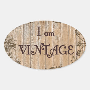 I'm Vintage Oval Sticker