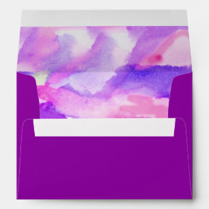 I'M VIOLET WATERCOLOR Bat Mitzvah Envelope