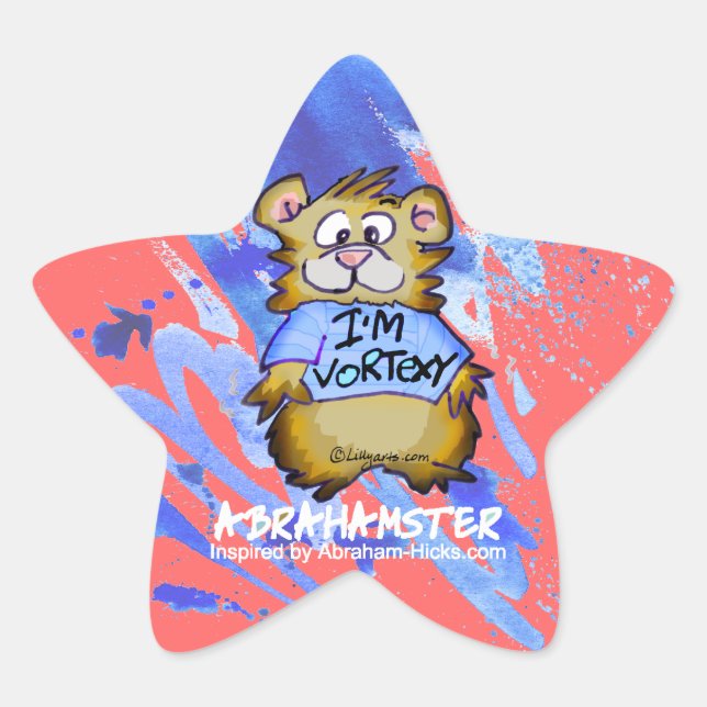 I'm Vortexy Abrahamster Star Sticker (Front)