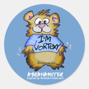 I'm Vortexy Blue Round Sticker