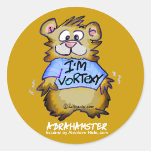 I'm Vortexy Gold Round Sticker