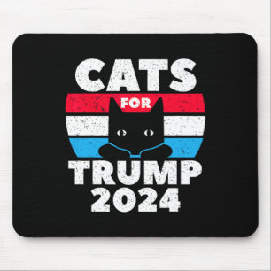 I'm Voting Cats For Trump 2024 Election Debate Mouse Pad