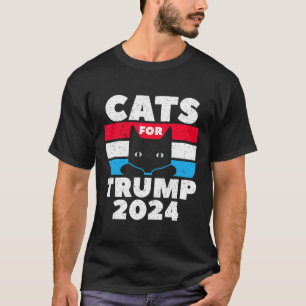 I'm Voting Cats For Trump 2024 Election Debate T-Shirt