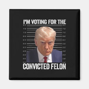 Im Voting For The Convicted Felon Funny Pro Trump Magnet