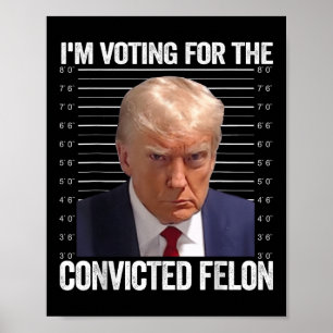 Im Voting For The Convicted Felon Funny Pro Trump  Poster