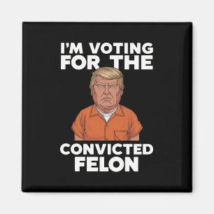 I'm Voting For The Convicted Felon Pro Trump 2024 Magnet