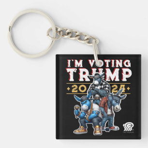 I'M VOTING for TRUMP 2024 Key Ring