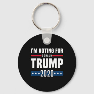 I'm Voting For Trump Election Key Ring