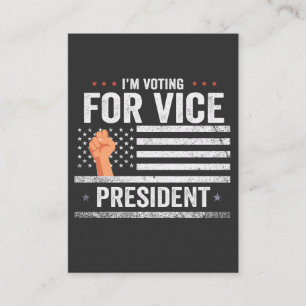 I'm Voting For Vice President Trump Election Gift Enclosure Card
