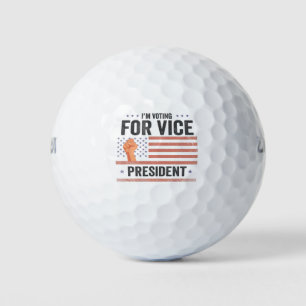I'm Voting For Vice President Trump Election Gift Golf Balls