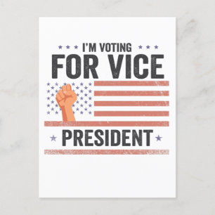 I'm Voting For Vice President Trump Election Gift  Postcard