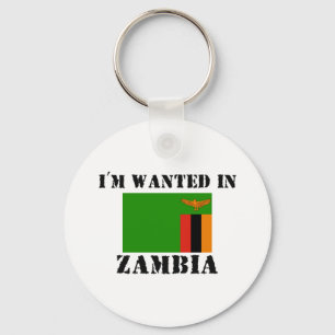 I'm Wanted In Zambia Key Ring