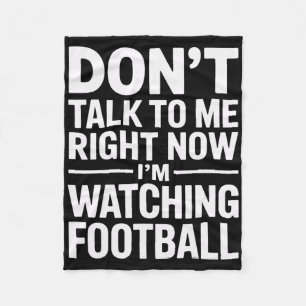I'm Watching Footll Quiet Mode Soccer Crowd Fleece Blanket