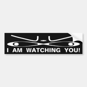 I'm Watching You Funny Creepy Humour Sticker