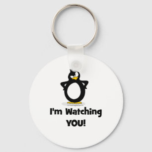 I'm Watching You Penguin Key Ring