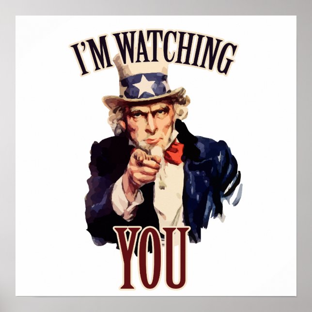 I'm watching YOU Poster (Front)