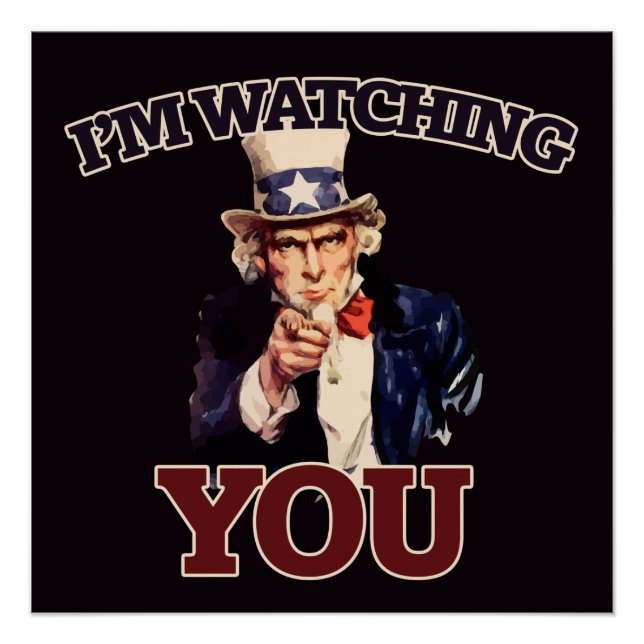 I'm watching YOU Poster (Front)