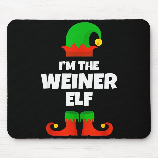 I'm Weiner Elf Family Pajama Christmas Dachshund D Mouse Pad (Front)