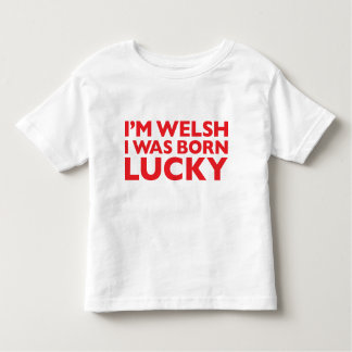 I'm Welsh I Was Born Lucky kids T-Shirt