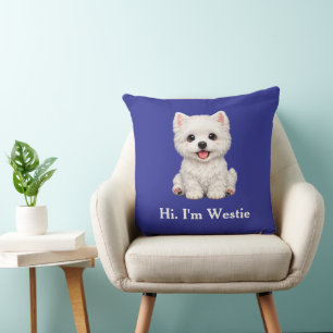 I'm Westie, Your Cute West Highland Terrier Cushion