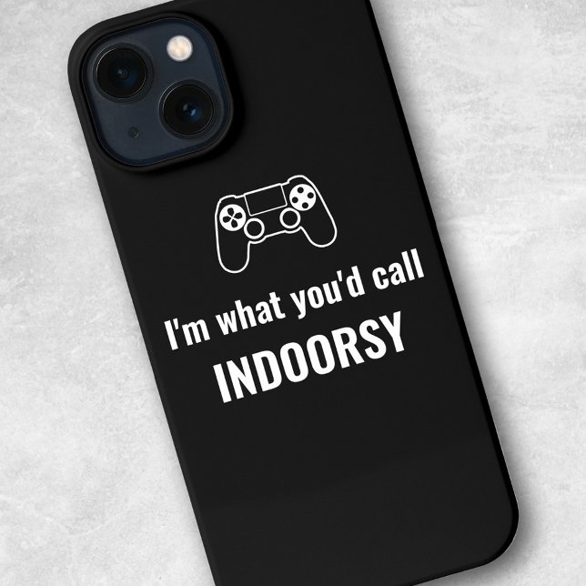 I'm What You'd Call Indoorsy - Gamer Customisable iPhone Case (Creator Uploaded)