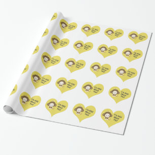 I'm Wild about You Monkey Wrapping Paper