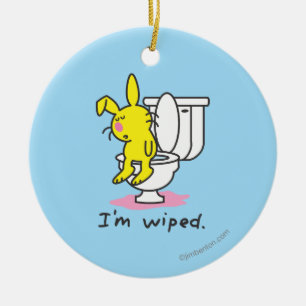 I'm Wiped Ceramic Tree Decoration