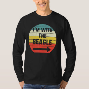 Im With Beagle Halloween Matching Couple Costume V T-Shirt