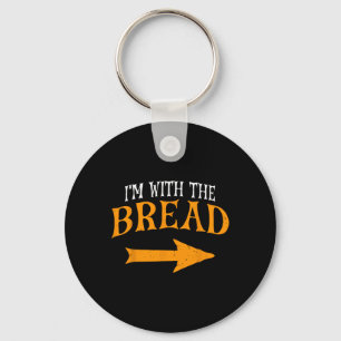 I'm With Bread Halloween Costume Funny Couples Bre Key Ring