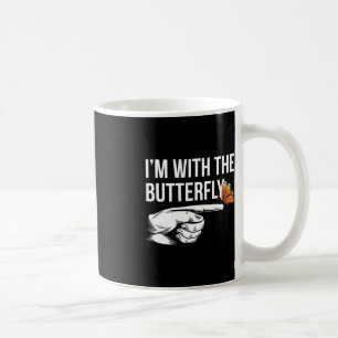 I'm With Butterfly Party Matching Couples Hallowee Coffee Mug