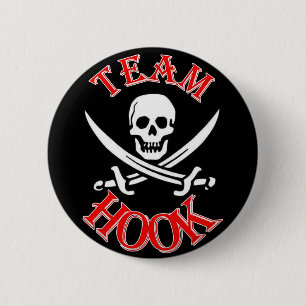 I'm with Captain Hook 6 Cm Round Badge